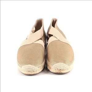 MICHAEL KORS Metallic Gold Espadrille Flat Sandals